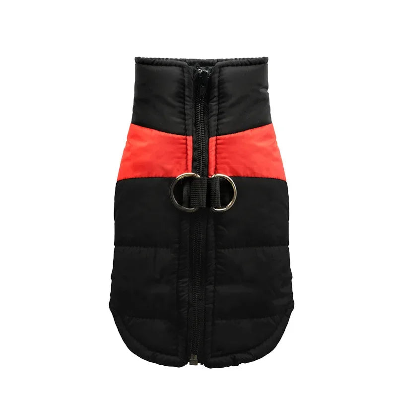 Waterproof Warm Dog Clothes Zipper Jacket Dog Clothing