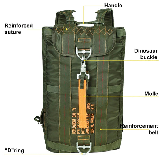 Durable All-purpose Carryall Parachute Bag For Outdoor Hunting Trips Hiking School