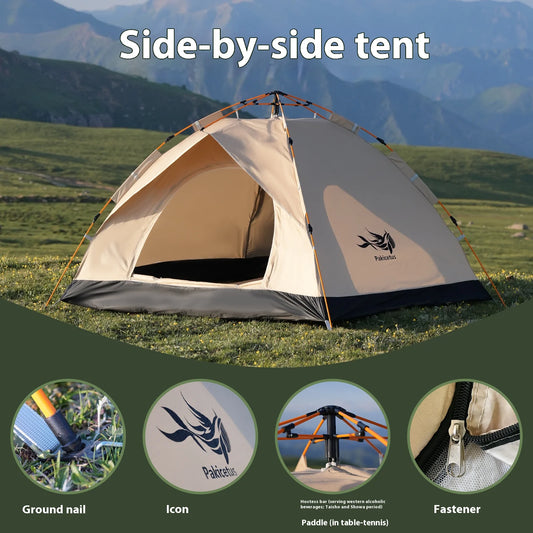 2-4 Person Camping Windproof Tents,Suitable For Family Travel, Outdoor Camping