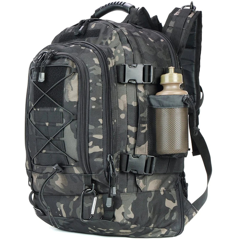 60L Military Tactical Backpack Travel Hiking Rucksacks Camping Hunting