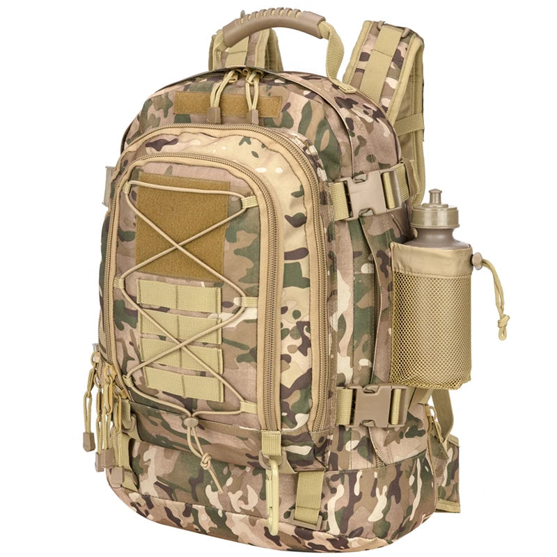 60L Military Tactical Backpack Travel Hiking Rucksacks Camping Hunting
