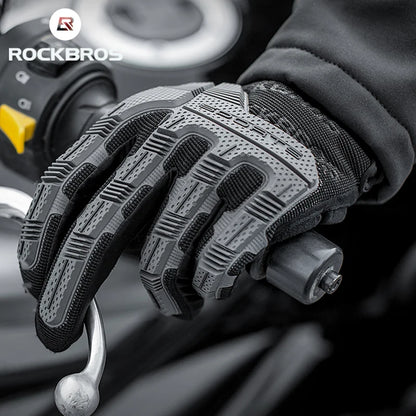 Windproof SBR Touch Screen Full Finger Shockproof Sport Gloves