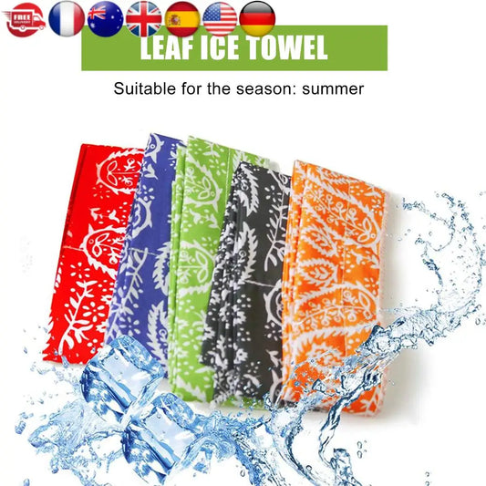 5 Pcs Cooling Reusable Ice Scarf for Camping Running Golf Gym Beach Travel