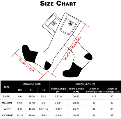 Rechargeable Heated Socks Outdoor snowmobile, Ski