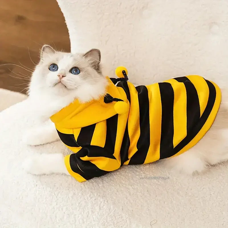 Bee Pet Puppy Coat Apparel for Small Medium Dogs & Cats