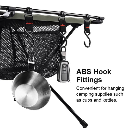 Folding Camping Table Aluminum Table with Storage Mesh Bag