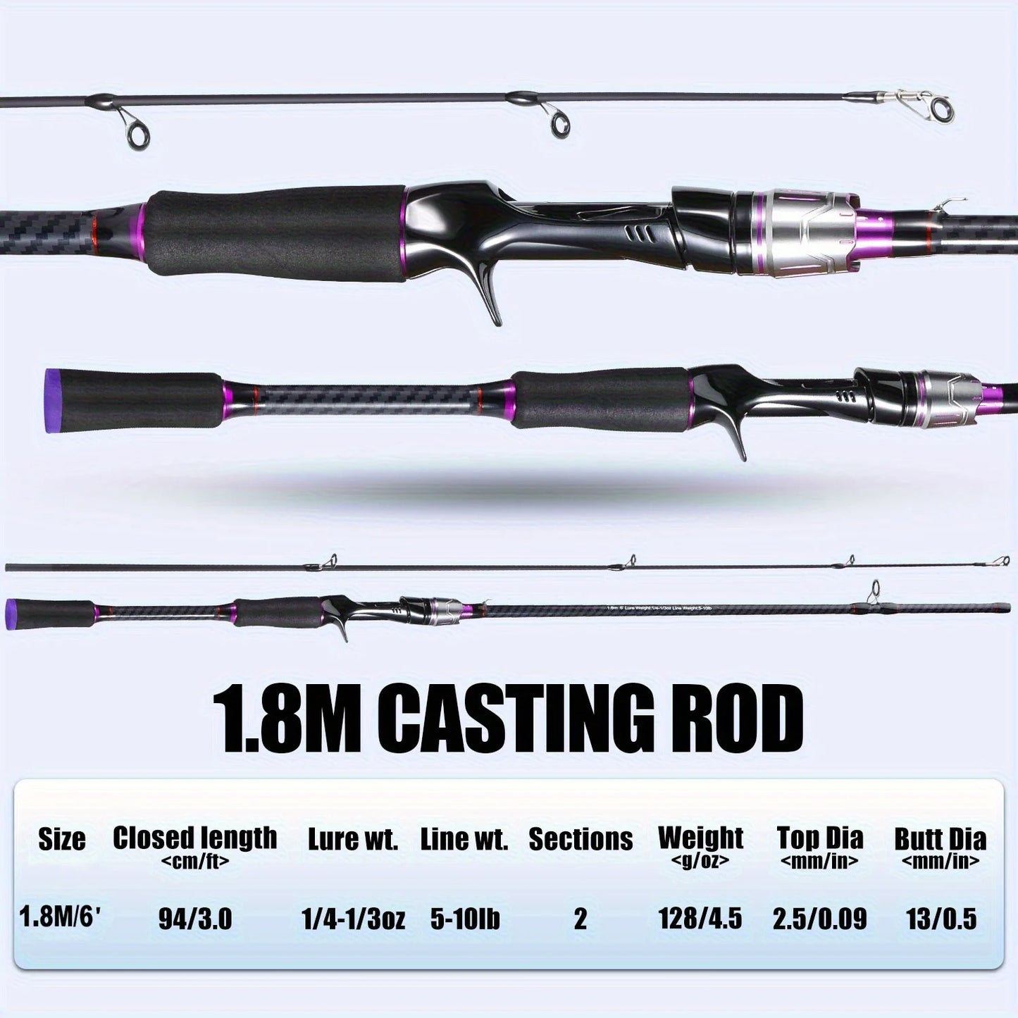 Telescopic Fishing Rod Carbon Fiber,for Freshwater & Saltwater