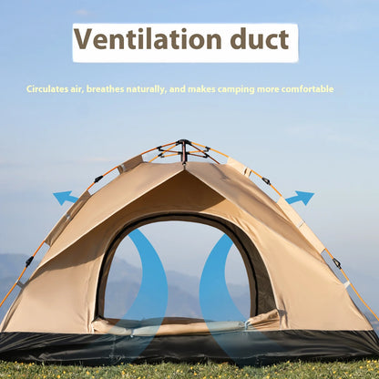 Golden Tent - Portable 3-4 Person Sun & Rain Shelter