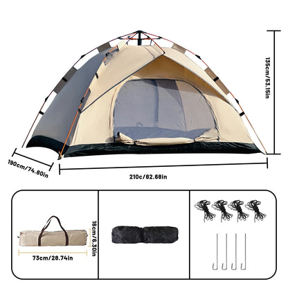 2-4 Person Camping Windproof Tents,Suitable For Family Travel, Outdoor Camping