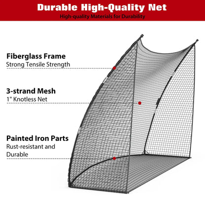10x7 FT Golf Practice Net With Carry Bag,Tool-Free Setup