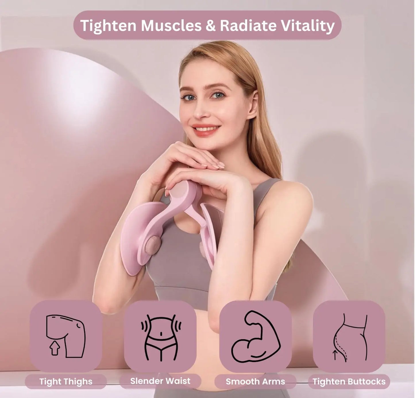 Thigh Master , Inner Thigh & Hip Trainer, Adjustable Resistance