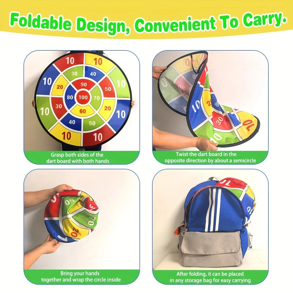 Sticky Ball Dart Board Game, 12pcs Family Games