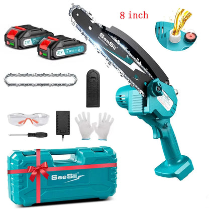 8'' Mini Chainsaw Rechargeable Handheld Makita 18V Battery
