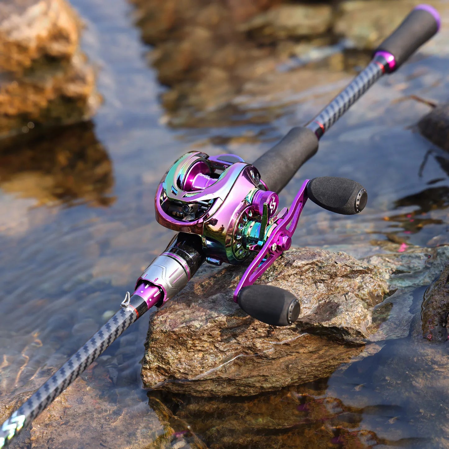 Telescopic Fishing Rod Carbon Fiber,for Freshwater & Saltwater