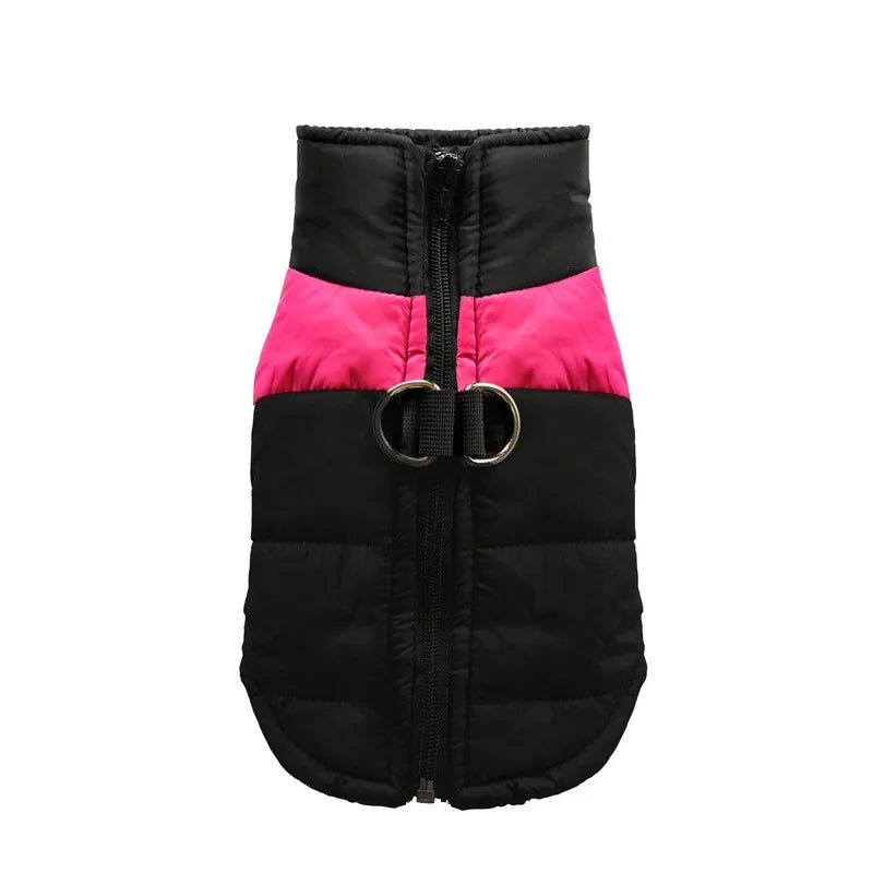 Waterproof Warm Dog Clothes Zipper Jacket Dog Clothing