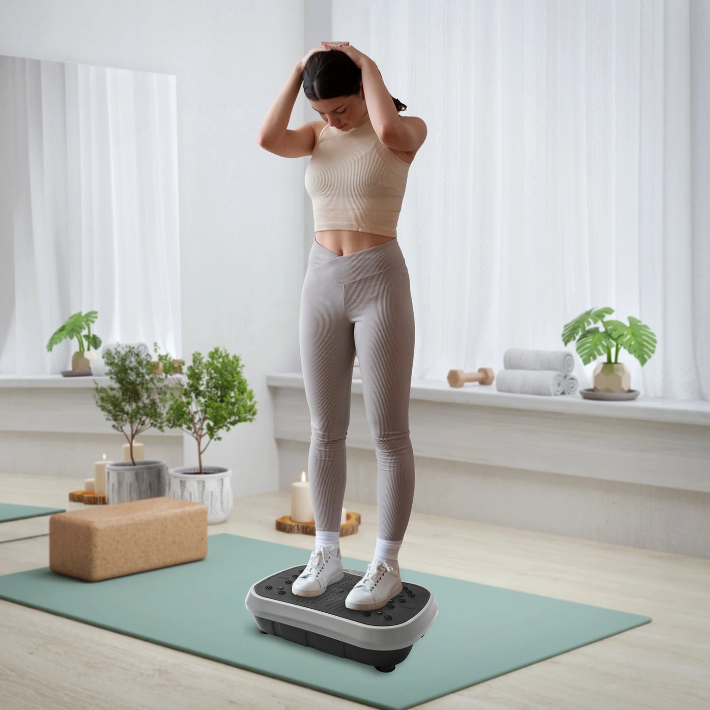 Vibration Plate Exercise Machine Shaping Whole Body Workout