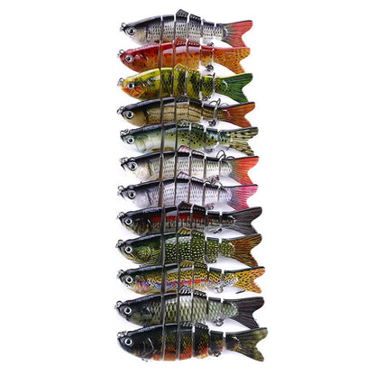 5pcs Bionic Lures random color Realistic fish shape Fishing Bait Float Lure Bionic