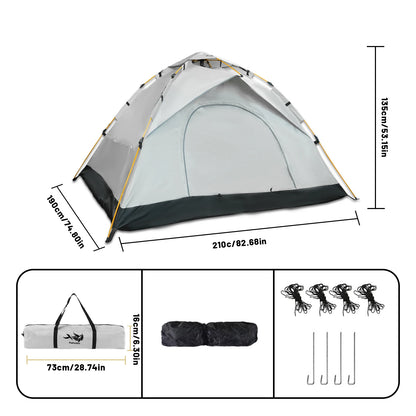 2-4 Person Camping Windproof Tents,Suitable For Family Travel, Outdoor Camping