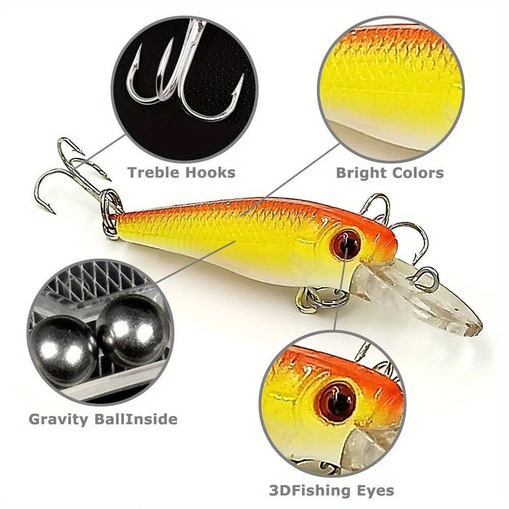 30pcs Fishing Lures Set – for Freshwater & Saltwater