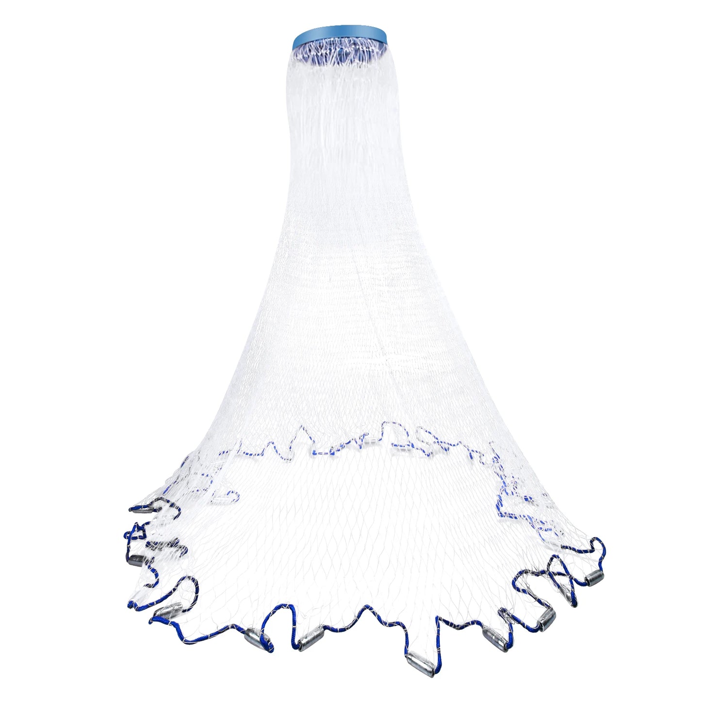 4Ft-8FT Radius Throw Bait Net for Saltwater with Aluminum Sinker