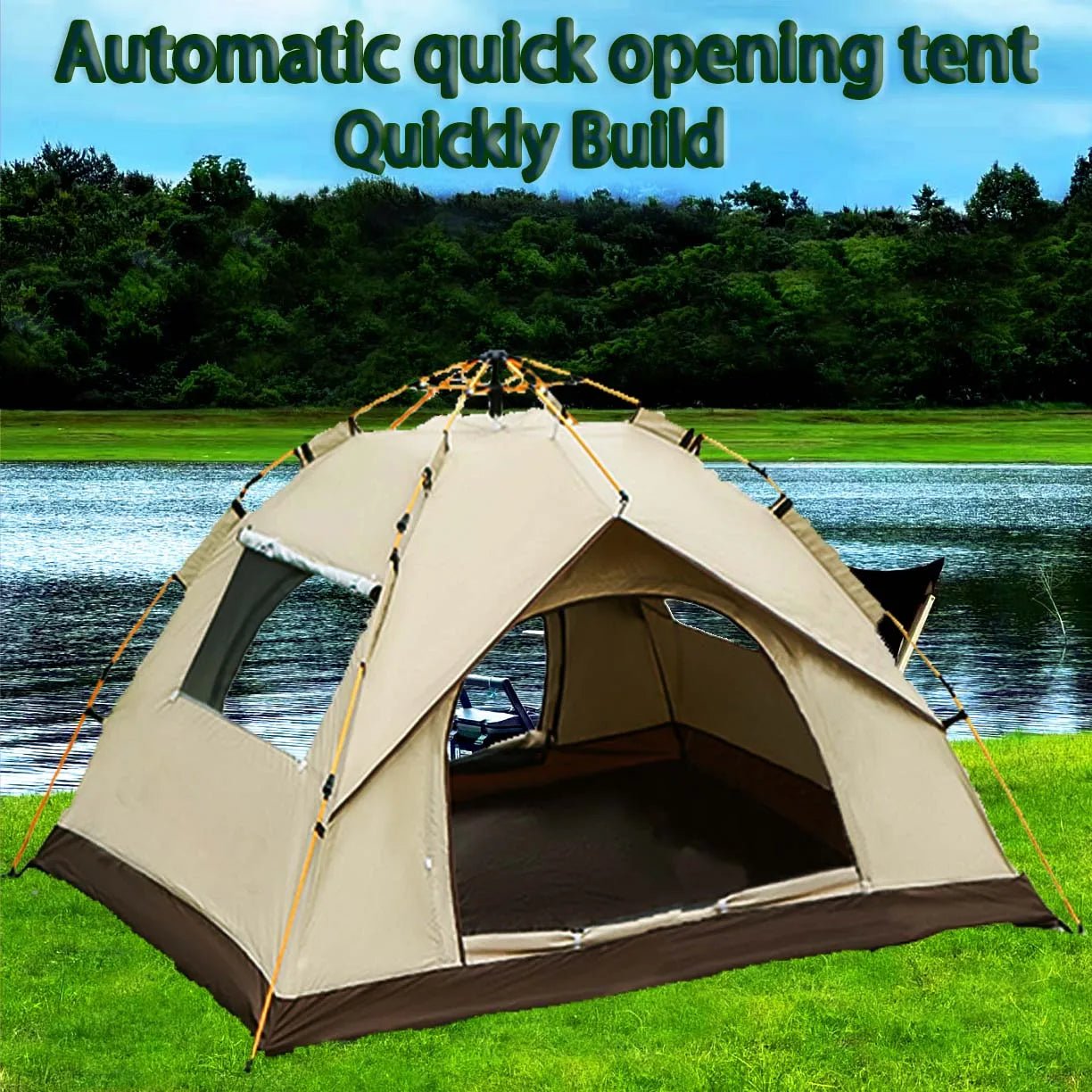 Travel Camping Tent 4 person waterproof mountaineering