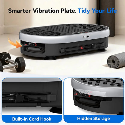 Vibration Plate 120 Speed Levels 9 Preset Programs Weight Loss Fat Burning Muscle Toning