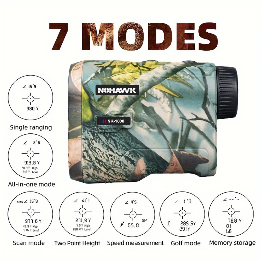 Rangefinder, 1000M/Yds, 6x, Measurement
