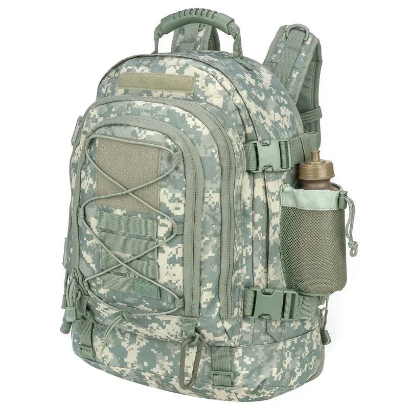 60L Military Tactical Backpack Travel Hiking Rucksacks Camping Hunting