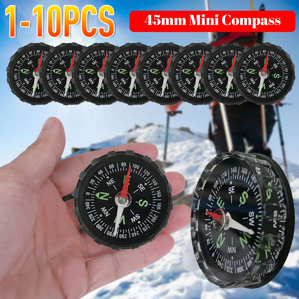 Compass Device Simple 10-1PCS Mini Compass 45MM Portable Handheld Navigation Tool ...
