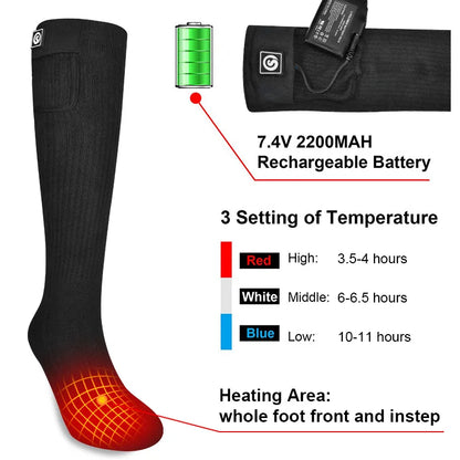 Rechargeable Heated Socks Outdoor snowmobile, Ski