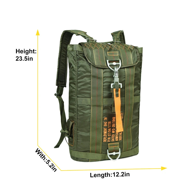 Durable All-purpose Carryall Parachute Bag For Outdoor Hunting Trips Hiking School