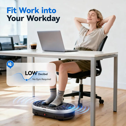 Vibration Plate 120 Speed Levels 9 Preset Programs Weight Loss Fat Burning Muscle Toning