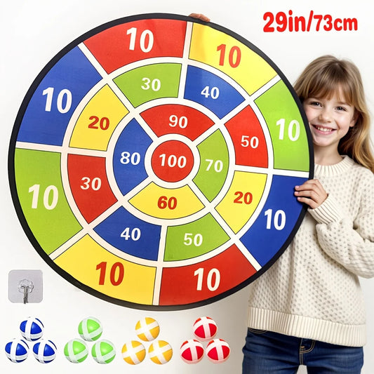 Sticky Ball Dart Board Game, 12pcs Family Games