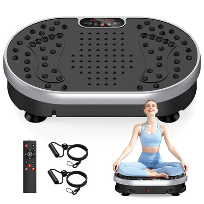Vibration Plate 120 Speed Levels 9 Preset Programs Weight Loss Fat Burning Muscle Toning