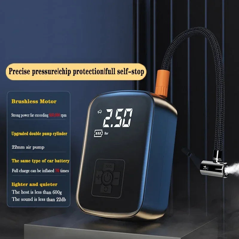 Bicycle Pump 150 PSI Tire Inflator Electric Tire Inflator