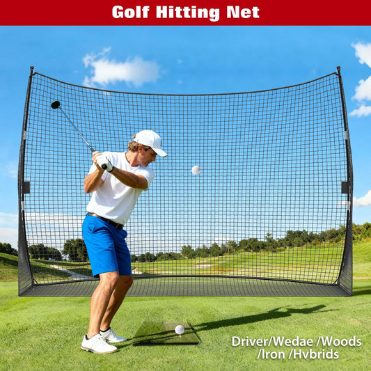 10x7 FT Golf Practice Net With Carry Bag,Tool-Free Setup