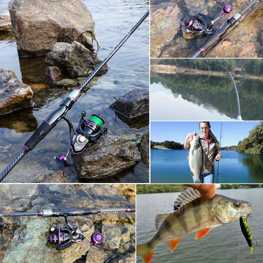Telescopic Fishing Rod Carbon Fiber,for Freshwater & Saltwater