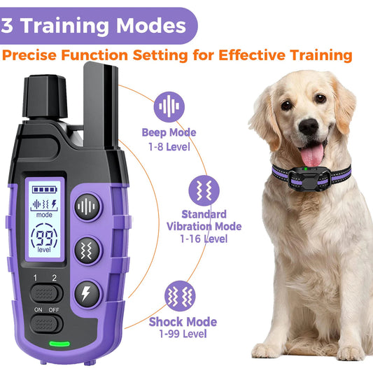 3300Ft Electric Dog Training Collar Remote Control Waterproof