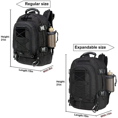 60L Military Tactical Backpack Travel Hiking Rucksacks Camping Hunting
