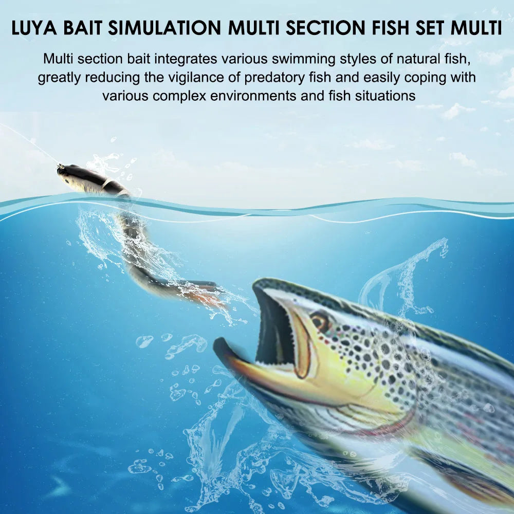 3PCS Multi Joint Fishing Lure for Saltwater Freshwater