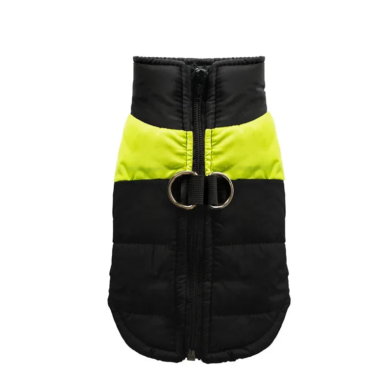 Waterproof Warm Dog Clothes Zipper Jacket Dog Clothing