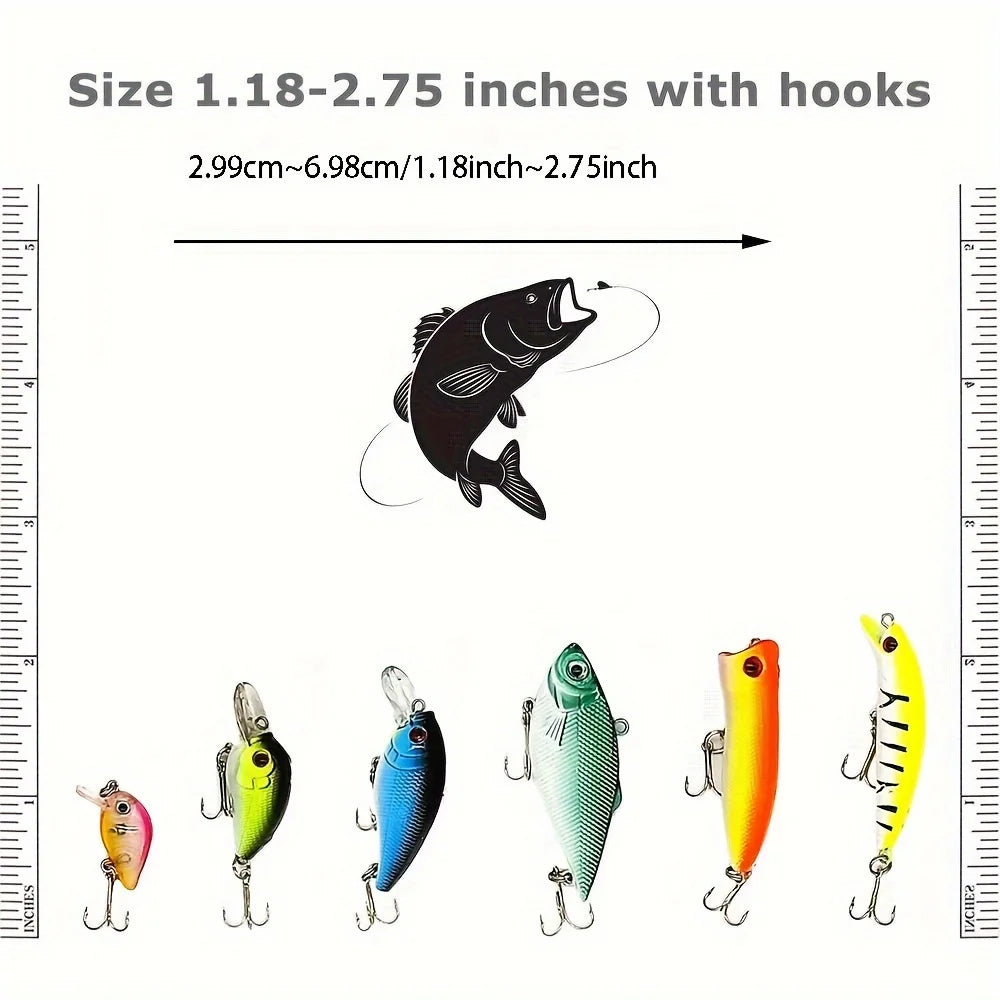 30pcs Fishing Lures Set – for Freshwater & Saltwater