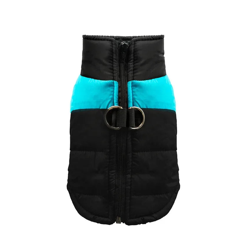 Waterproof Warm Dog Clothes Zipper Jacket Dog Clothing