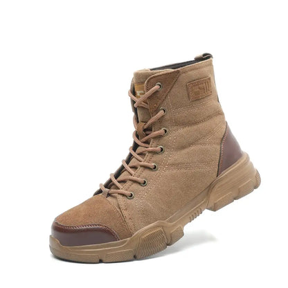 Steel Toe Men Work Boots Desert Safety 36-48