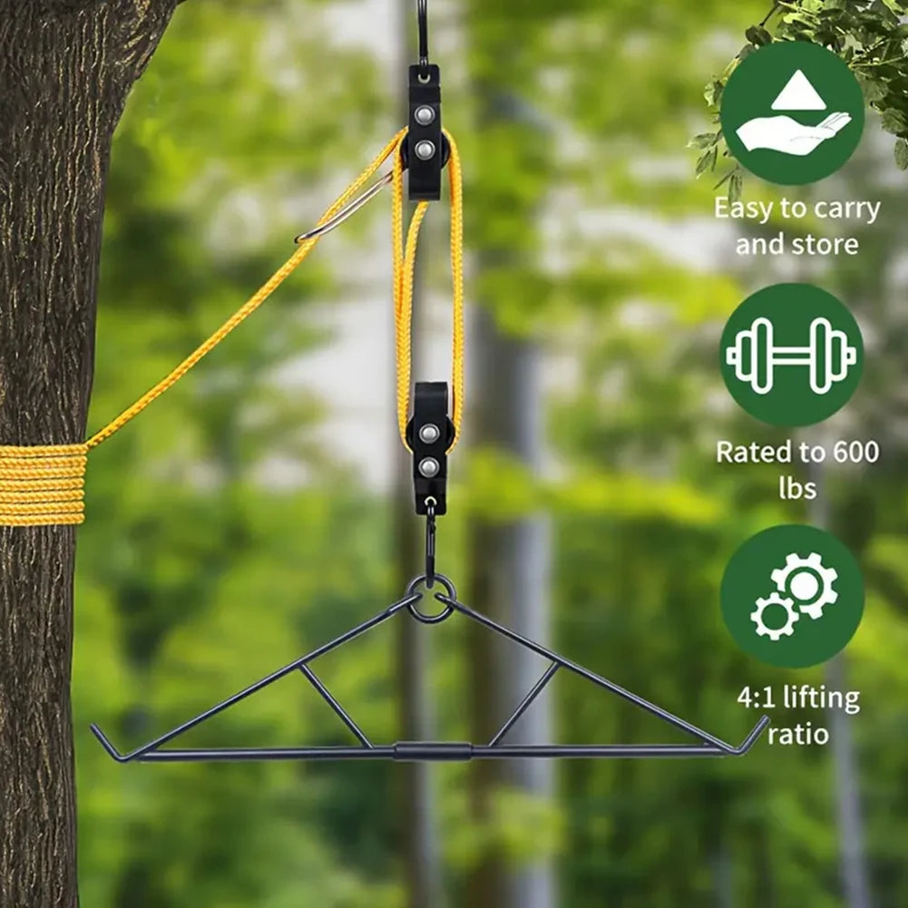 700LB Capacity Lift, Pulley Lift System