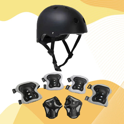 Children Safety Sport Protection Bike Helmet and Knee Elbow Wrist Pads