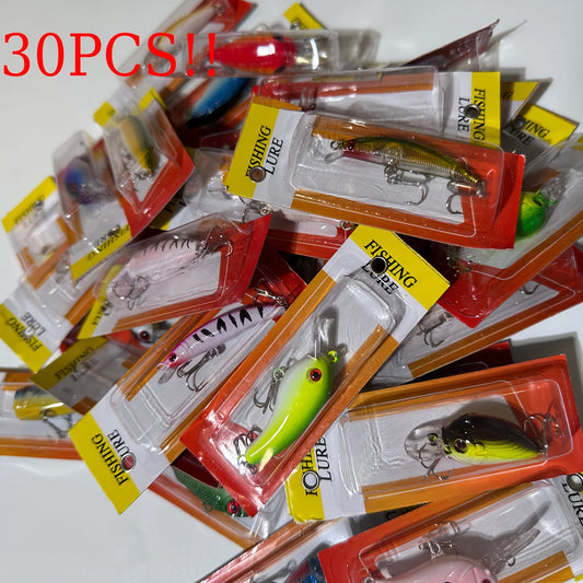 30pcs Fishing Lures Set – for Freshwater & Saltwater