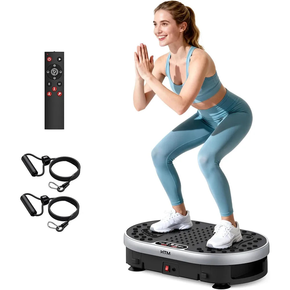 Vibration Plate 120 Speed Levels 9 Preset Programs Weight Loss Fat Burning Muscle Toning