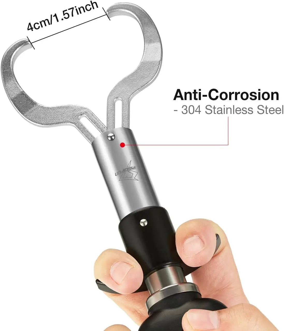 Digital Fish Scale, Saltwater-Resistant StainlessSteel Gripper