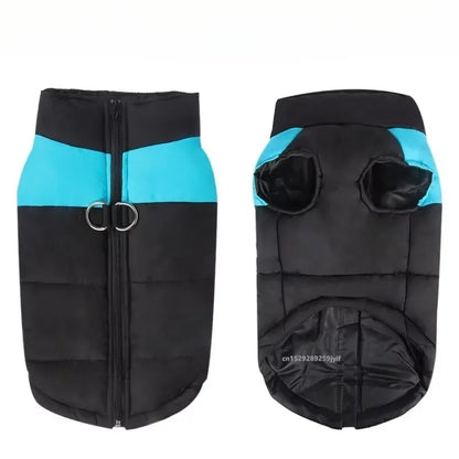 Waterproof Warm Dog Clothes Zipper Jacket Dog Clothing